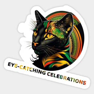 Proud Legacy: The Black History African Cat Sticker